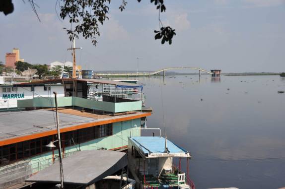 O rio Paraguai, em Corumbá, no Mato Grosso do Sul